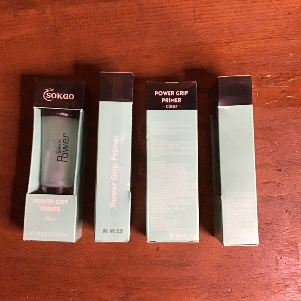 NEW SOKGO Power Grip Primer Clear Makeup Sealed